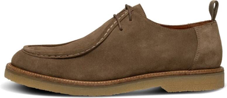 Shoe the Bear Waterafstotende Suede Wallabee Schoenen Brown Heren