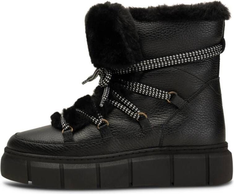 Shoe the Bear Winterlaars Leer Zwart Dames