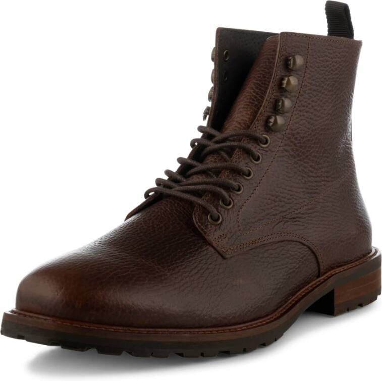 Shoe the Bear York Lace Up Boots Leather Brown Bruin Dames