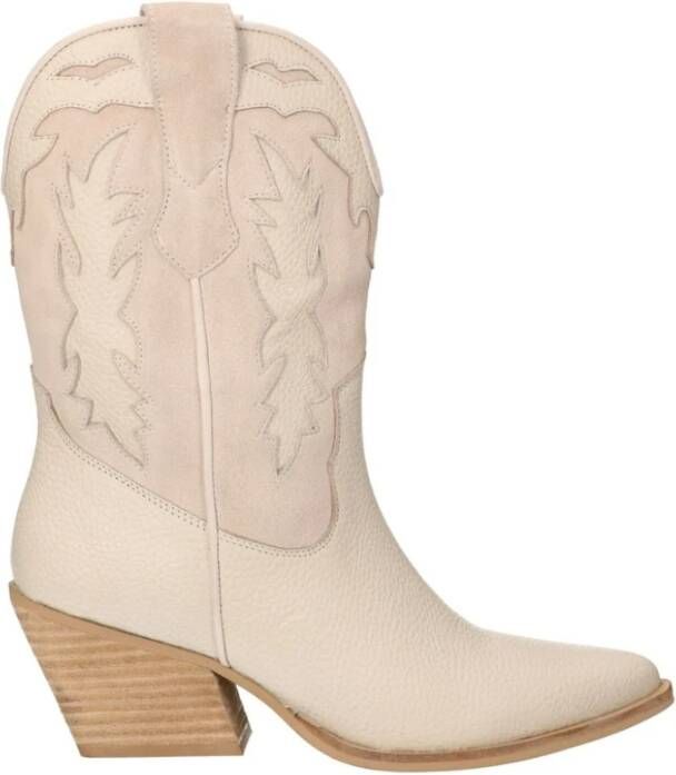 Shoecolate Western off-white cowboy laarzen White Dames