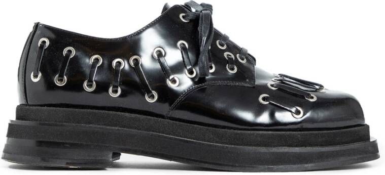 Simone Rocha Hart Teen Platform Brogue Schoenen Black Heren