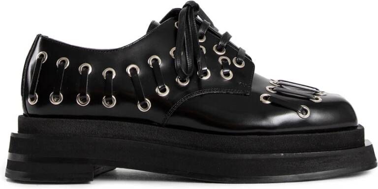 Simone Rocha Hart Teen Platform Veterschoen Brogue Black Dames