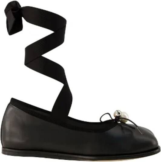 Simone Rocha Leather flats Black Dames