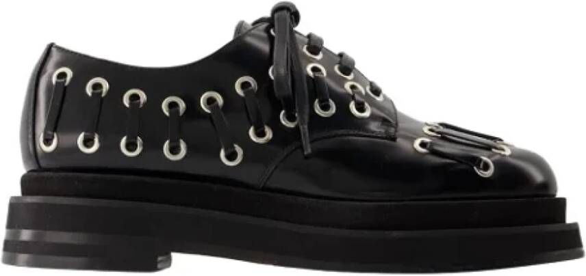 Simone Rocha Leather flats Black Dames