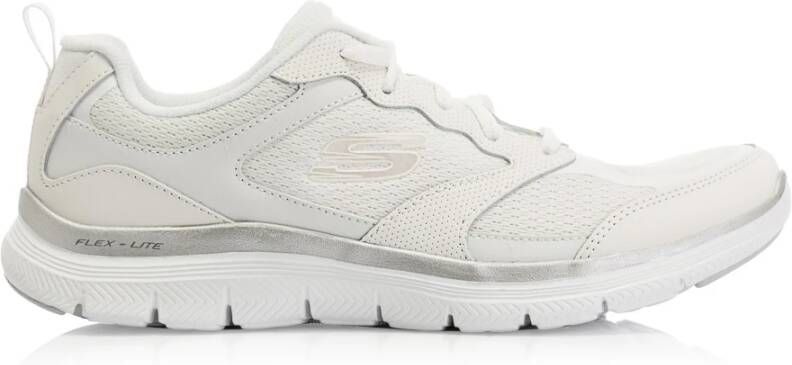 Skechers Actieve Flow Damessportschoenen White Dames