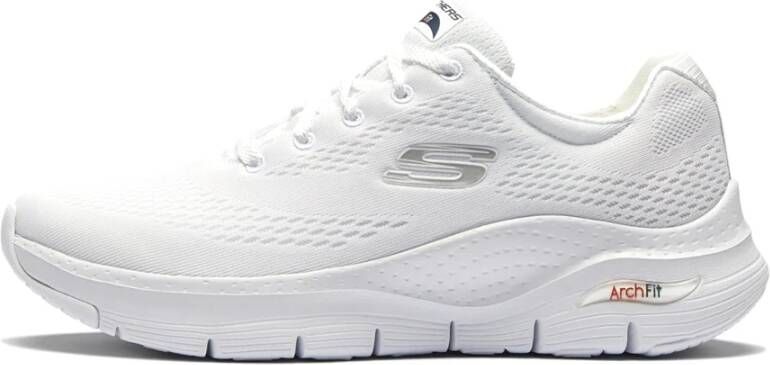 Skechers Ademende Dames Stoffen Sneaker White Dames