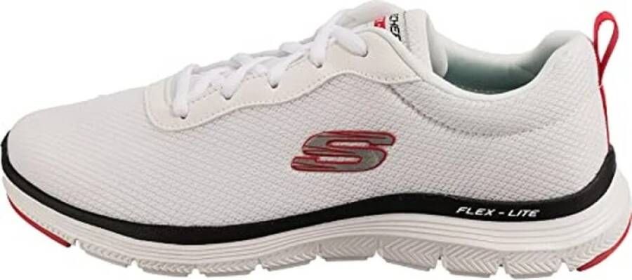 Skechers Ademende Trainings Sneakers Wit White Heren