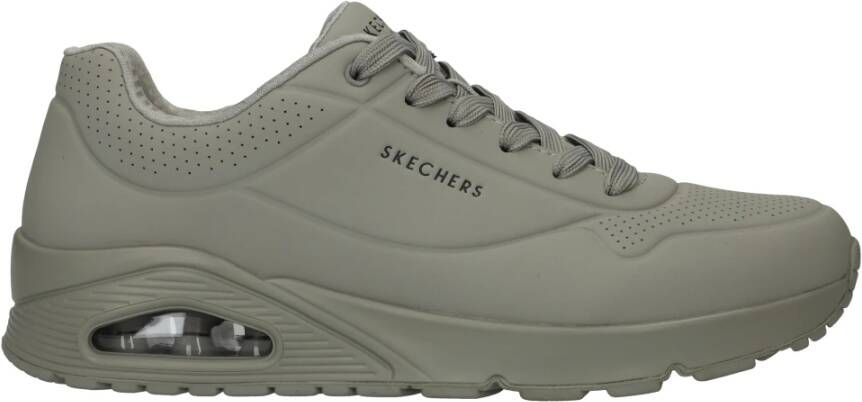 Skechers Air Stand Sneaker Grijs Groen Gray Heren