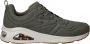 Skechers Tres Air Uno Sneakers groen Textiel Dames - Thumbnail 3