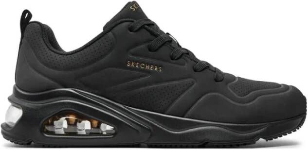 Skechers Air Uno Vrijetijdsschoenen Beige Zwart Black Dames