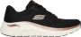 Skechers Arch Fit 2.0 Sneakers Black Dames - Thumbnail 1