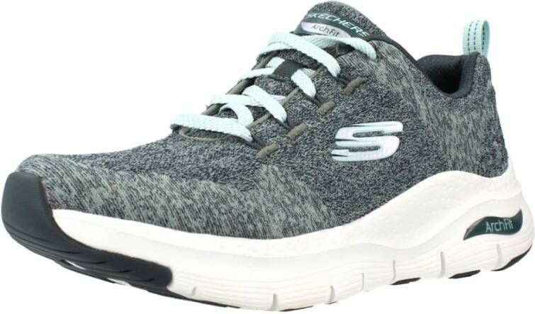 Skechers Sportieve Groene Textiel Sneakers voor Dames Groen Dames