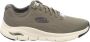 Skechers Groene Textiel Wasbare Sneaker met Arch Fit en AirCooled Memory Foam Groen Heren - Thumbnail 3