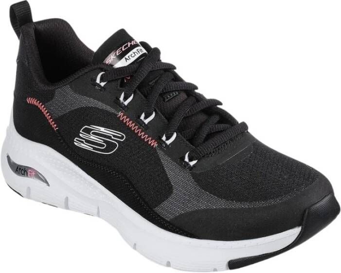 Skechers Arch Fit Lichtgewicht Ondersteunende Sneakers Black Dames