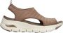 Skechers Stijlvolle Platte Sandalen voor Vrouwen Brown Dames - Thumbnail 4