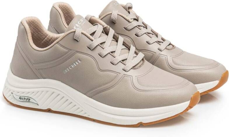 Skechers Arch Fit Sneakers voor vrouwen Beige Dames