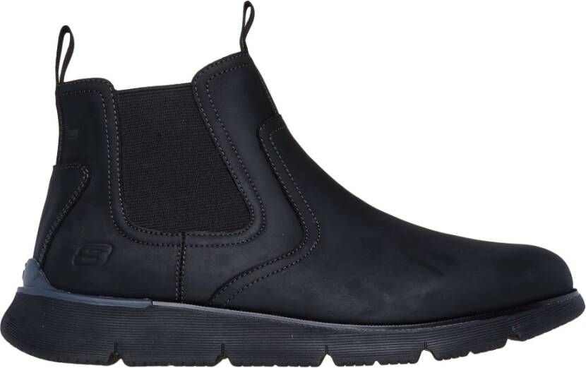 Skechers Augustino Paulo Laarzen Black Heren