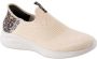 Skechers Beige Textiel Rubberen Zool Sneakers Beige Dames - Thumbnail 1