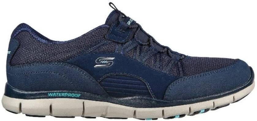 Skechers Blauw Grijs Sneaker Blauw Dames