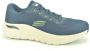 Skechers Blauw Lycra Runner Sneakers voor Heren Blue Heren - Thumbnail 1