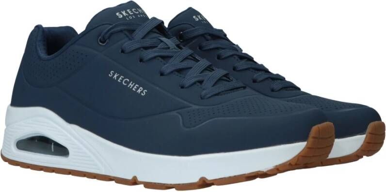 Skechers Blauwe Air Sneakers voor Mannen Blue Heren