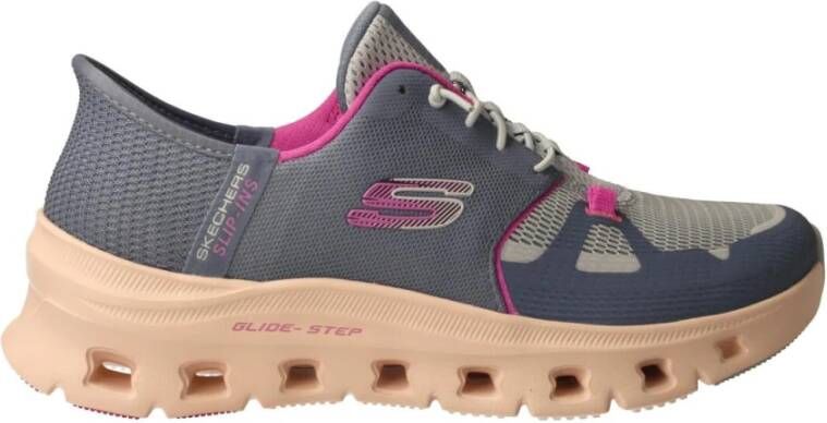 Skechers Blauwe Glide-Step Damesslip-ins Blue Dames