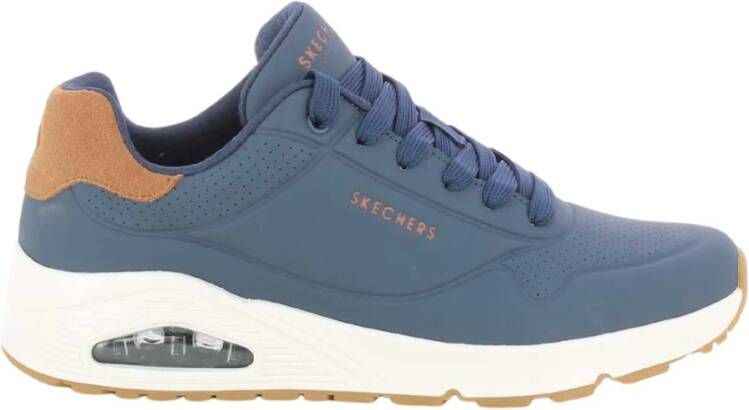 Skechers Blauwe Herenschoenen 183004 Blue Heren