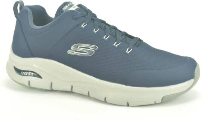 Skechers Blauwe Lycra Runner Blue Heren