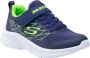 Skechers Microspec Texlor Blauw Sneakers met Klittenband Jongens - Thumbnail 1