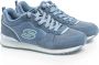 Skechers Blauwe Suède Damessneakers Step N Fly Blue Dames - Thumbnail 1