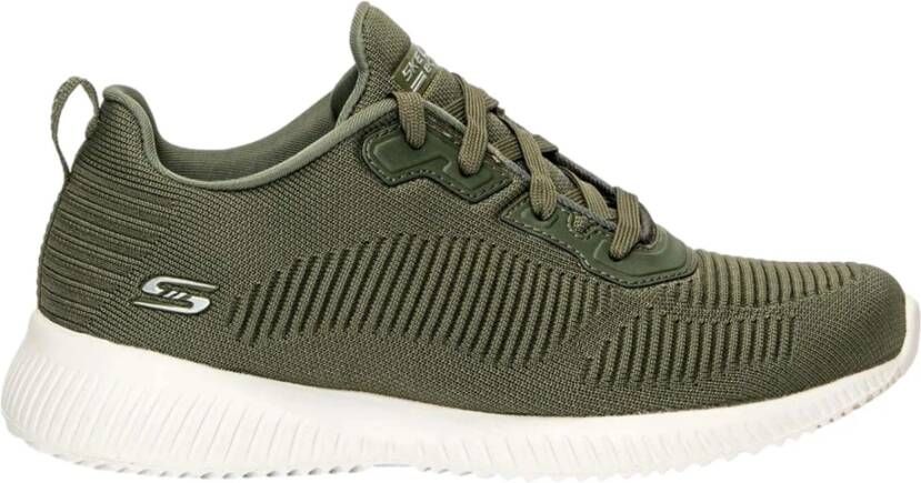 Skechers Bobs Squad Stevige Sneakers Green Dames