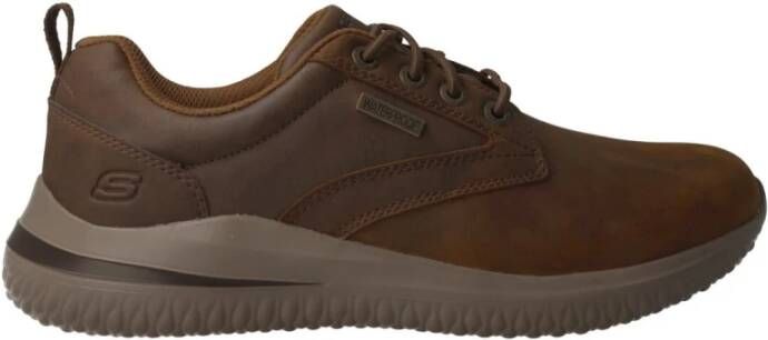 Skechers Bruine Delson Waterdichte Herenschoen Brown Heren