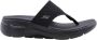 Skechers Dames Slipper Go Walk Arch Fit Sandal Spe ZWART - Thumbnail 2