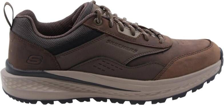 Skechers Casual Sneaker met Vlaai Stijl Brown Heren