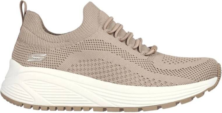 Skechers Casual Sneaker Schoenen voor Mannen Beige Dames