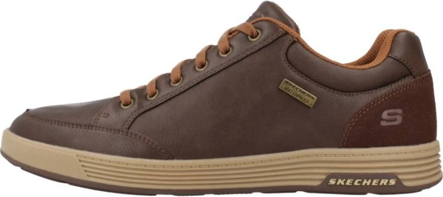 Skechers Casual Sneakers voor Mannen Cavell Brown Heren