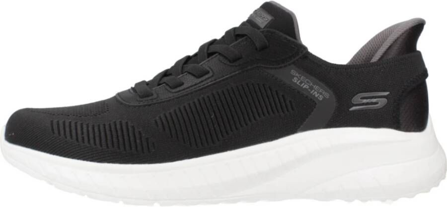 Skechers Slip-on sneakers BOBS SQUAD CHAOS-SOLID STEP instapschoen slippers sneaker om in te stappen