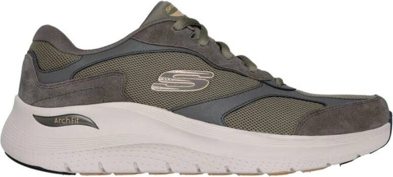 Skechers Comfort Mesh Sneaker Green Heren