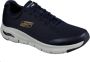 Skechers Comfortabele Arch Fit Sneaker in Donkerblauw Blue Heren - Thumbnail 2