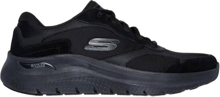 Skechers Comfortabele Mesh Sneaker met Arch Support Black Heren