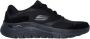 Skechers Arch Fit 2.0 The Keep 232702-BBK Mannen Zwart Sneakers - Thumbnail 3