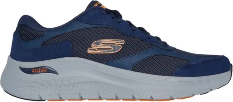 Skechers Comfortabele Mesh Sneaker met Arch Support Blue Heren