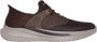 Skechers Comfortabele Slip-ins met Heel Pillow Brown Heren - Thumbnail 1