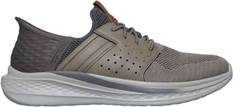 Skechers Comfortabele Slip-ins met hielkussen Beige Heren