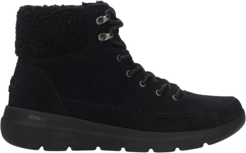 Skechers Comfortabele Zwarte Veterschoen met Aircooled GogaMat Binnenzool Zwart Dames