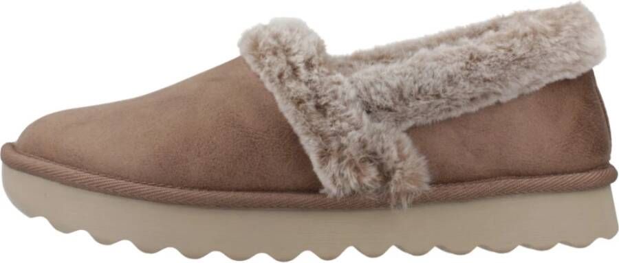 Skechers Cozy Up Slippers Brown Dames