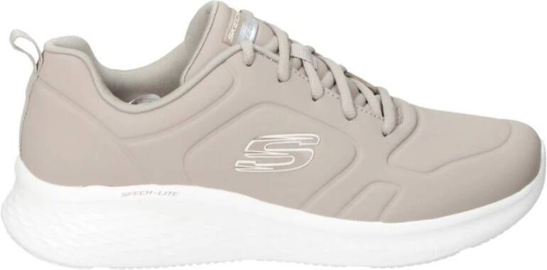 Skechers Sportieve en Elegante Sneaker met Comfort Beige Dames