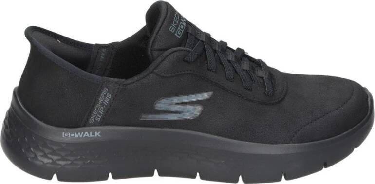 Skechers Flex-Mali Instap Sportschoenen Zwart Black Dames