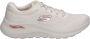 Skechers Comfortabele Arch Fit Natuurlijke Mesh Sneaker Beige Dames - Thumbnail 4