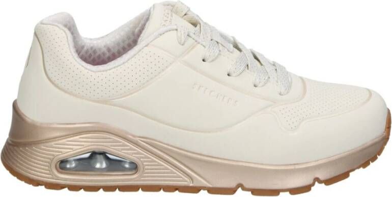 Skechers uno coole hakken beige sneaker Beige Dames